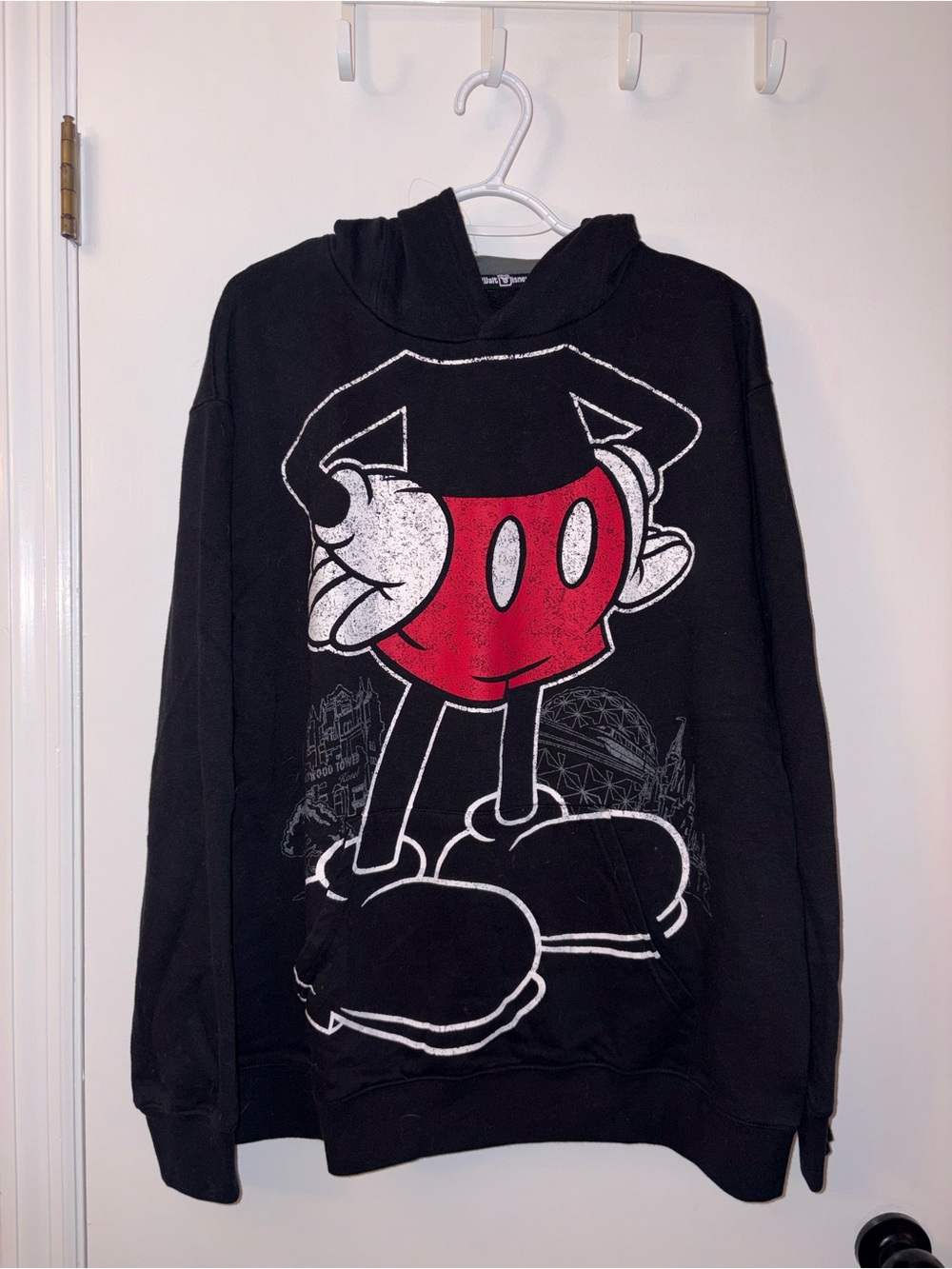 Disney | Black Men's Mickey Hoodie with Ears